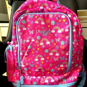 Excellent condition girls backpack with built in lunch bag